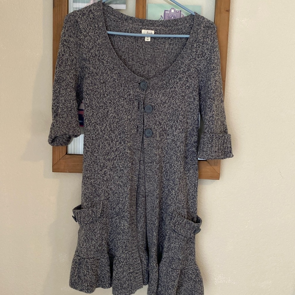 Short sleeve cardigan sweater